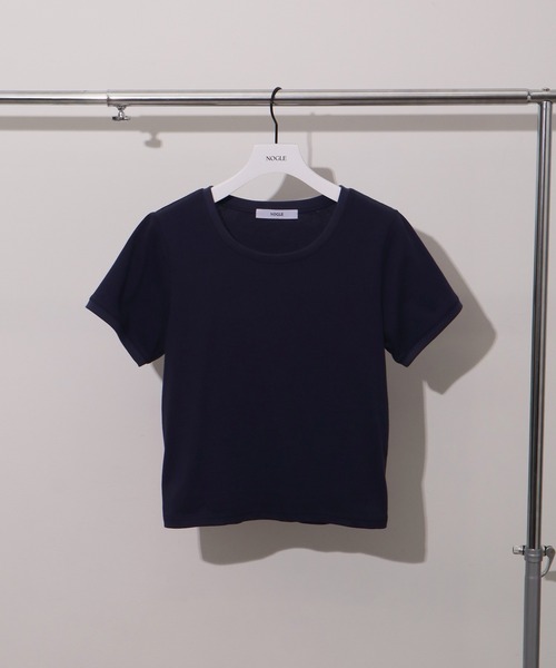 NOGLE(ノグル)の「【NOGLE/ノグル】コンパクトTシャツ(Tシャツ/カットソー・レディース・レッド/ホワイト/ブラック/ブルー/グレー/ネイビー・FREE)」の16枚目の写真