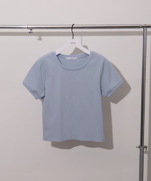 NOGLE(ノグル)の「【NOGLE/ノグル】コンパクトTシャツ(Tシャツ/カットソー・レディース・レッド/ホワイト/ブラック/ブルー/グレー/ネイビー・FREE)」の15枚目の写真