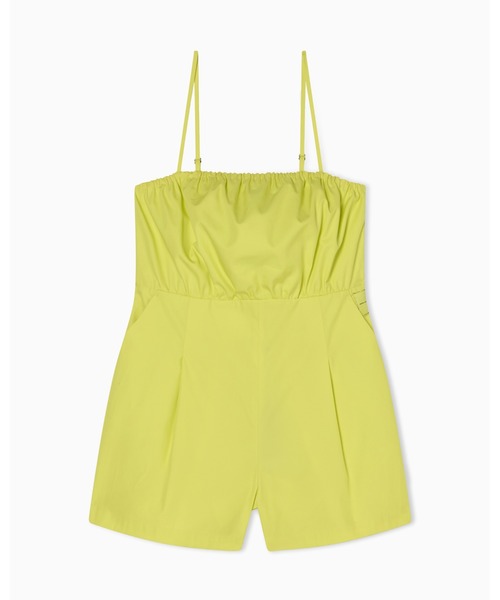 ARMANI EXCHANGE(アルマーニエクスチェンジ)の「【A|X アルマーニ エクスチェンジ】IA コットンツイル ベアショートジャンプスーツ(ZOZO限定カラー含)(サロペット/オーバーオール・レディース・ライトグリーン/カーキ・0/2/4/6)」の5枚目の写真