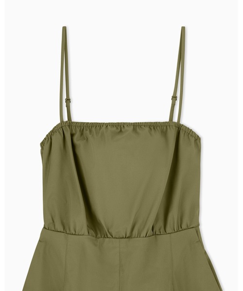ARMANI EXCHANGE(アルマーニエクスチェンジ)の「【A|X アルマーニ エクスチェンジ】IA コットンツイル ベアショートジャンプスーツ(ZOZO限定カラー含)(サロペット/オーバーオール・レディース・ライトグリーン/カーキ・0/2/4/6)」の7枚目の写真
