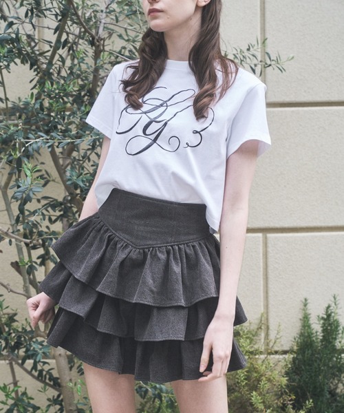 Lovilyn(ラヴィリン)の「ロゴチビT(Tシャツ/カットソー・レディース・ブラック/ホワイト・FREE)」の3枚目の写真