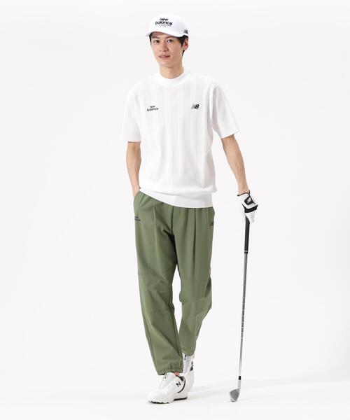 New Balance Golf(ニューバランスゴルフ)の「【new balance golf】【直営店舗限定】ハーフスリーブ モックネック ニット プルオーバー (MENS)(ニット/セーター・メンズ・ホワイト/ベージュ系その他・MEDIUM/LARGE)」の4枚目の写真