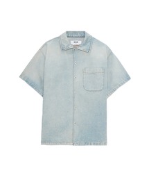 ライトウォッシュ デニム ショートスリーブシャツ