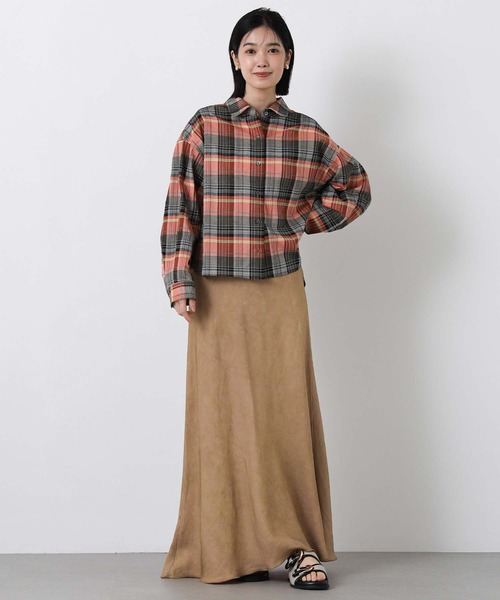 Gready Brilliant(グレディブリリアン)の「カラーチェックショートシャツ(シャツ/ブラウス・レディース・オレンジ系/ブルー系・38)」の14枚目の写真