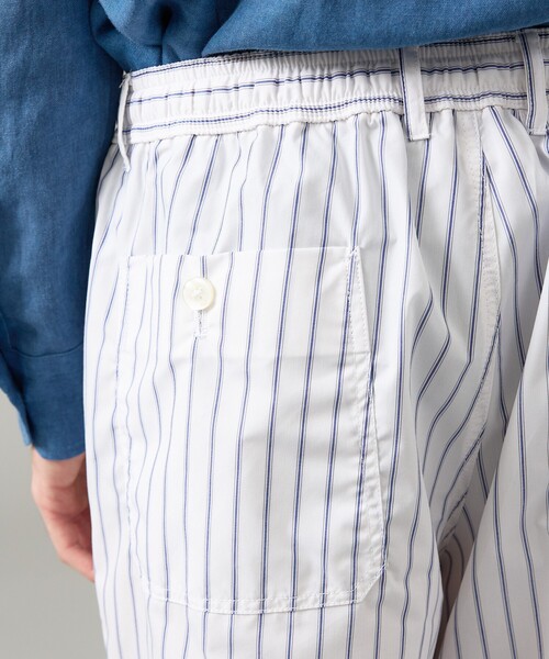 ABAHOUSE（アバハウス）の「ウェザークロス ストライプ イージーパンツ / ワイドパンツ（その他パンツ・メンズ・サックスブルー/ホワイト・46/48）」の9枚目の写真