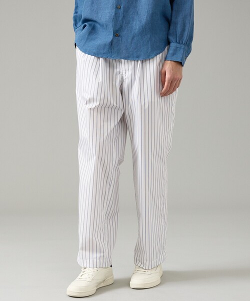 ABAHOUSE（アバハウス）の「ウェザークロス ストライプ イージーパンツ / ワイドパンツ（その他パンツ・メンズ・サックスブルー/ホワイト・46/48）」の13枚目の写真