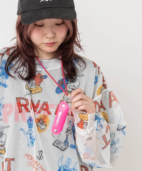 RNA(アールエヌエー)の「E5257 キーケースネックレス(ネックレス・レディース・シルバー/ピンク/ブラック・FREE)」の5枚目の写真