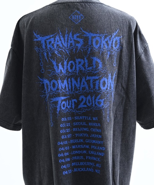 TRAVAS TOKYO(トラバス トウキョウ)の「『TRAVAS TOKYO/トラバス トーキョー』ピアス付きイラスト加工Tシャツ(Tシャツ/カットソー・レディース・ブルー/レッド・FREE)」の11枚目の写真