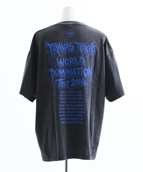 TRAVAS TOKYO(トラバス トウキョウ)の「『TRAVAS TOKYO/トラバス トーキョー』ピアス付きイラスト加工Tシャツ(Tシャツ/カットソー・レディース・ブルー/レッド・FREE)」の6枚目の写真