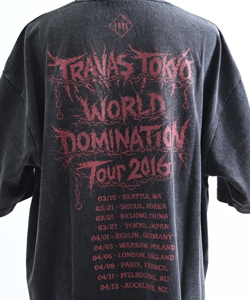 TRAVAS TOKYO(トラバス トウキョウ)の「『TRAVAS TOKYO/トラバス トーキョー』ピアス付きイラスト加工Tシャツ(Tシャツ/カットソー・レディース・ブルー/レッド・FREE)」の13枚目の写真