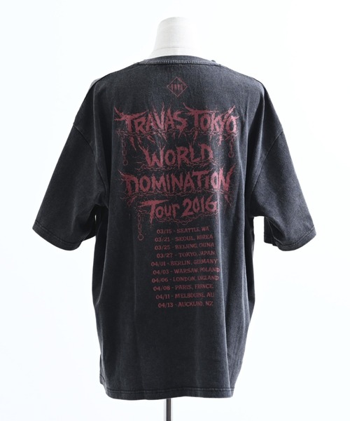TRAVAS TOKYO(トラバス トウキョウ)の「『TRAVAS TOKYO/トラバス トーキョー』ピアス付きイラスト加工Tシャツ(Tシャツ/カットソー・レディース・ブルー/レッド・FREE)」の9枚目の写真