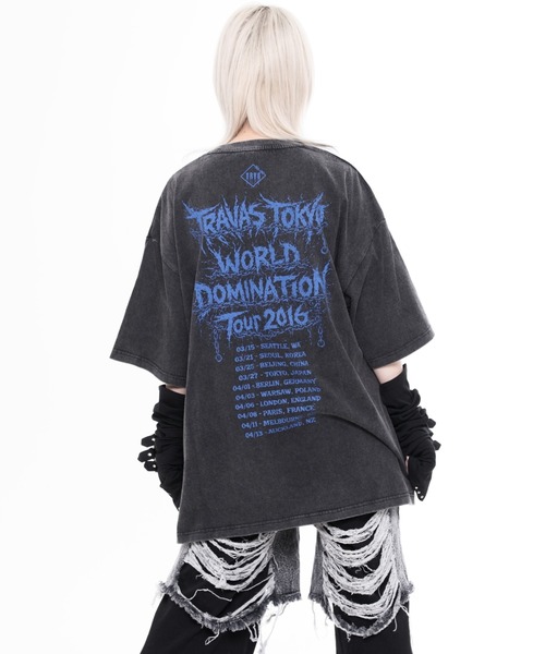 TRAVAS TOKYO(トラバス トウキョウ)の「『TRAVAS TOKYO/トラバス トーキョー』ピアス付きイラスト加工Tシャツ(Tシャツ/カットソー・レディース・ブルー/レッド・FREE)」の18枚目の写真