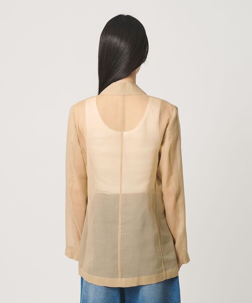 BEAUTY&YOUTH UNITED ARROWS（ビューティーアンドユースユナイテッドアローズ）の「ポリエステル シアー ダブルジャケット ウォッシャブル（テーラードジャケット・レディース・ブラック/ベージュ・XS/S/M）」の17枚目の写真