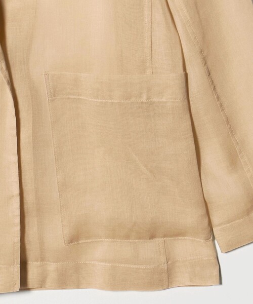 BEAUTY&YOUTH UNITED ARROWS（ビューティーアンドユースユナイテッドアローズ）の「ポリエステル シアー ダブルジャケット ウォッシャブル（テーラードジャケット・レディース・ブラック/ベージュ・XS/S/M）」の12枚目の写真