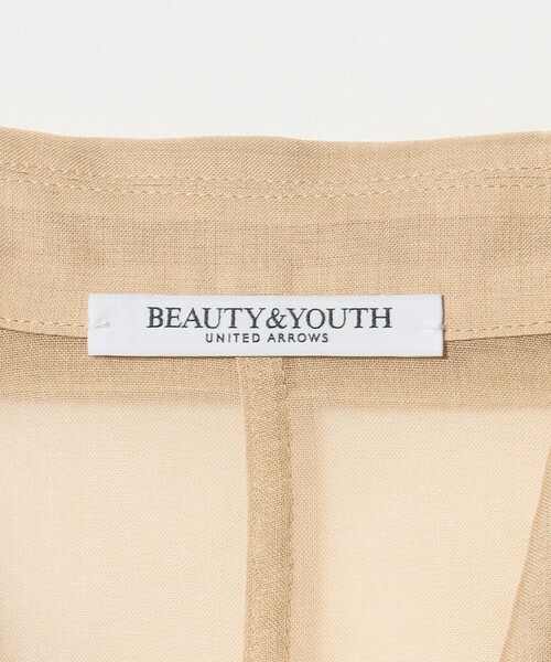 BEAUTY&YOUTH UNITED ARROWS（ビューティーアンドユースユナイテッドアローズ）の「ポリエステル シアー ダブルジャケット ウォッシャブル（テーラードジャケット・レディース・ブラック/ベージュ・XS/S/M）」の4枚目の写真