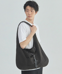 LAD EDITION（ラッドエディション）の「ウォッシュドペブルトートビッグバッグ_チャコール（ショルダーバッグ）」