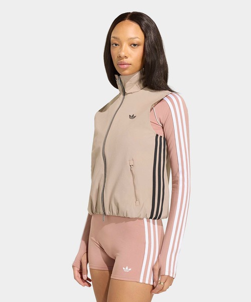 adidas（アディダス）の「adidas/アディダス ADILENIUM 5.0 SLEEVELESS TRACK TOP トラックトップ 2026年 夏 夏服 秋服（ベスト・レディース・ブラック/ブラウン・XS/S/M/L）」の5枚目の写真