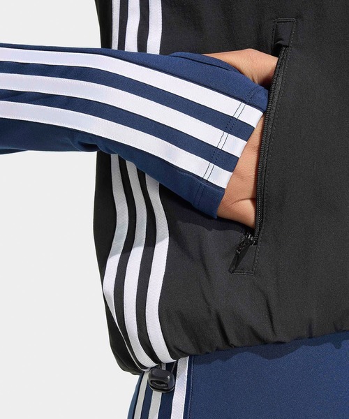 adidas（アディダス）の「adidas/アディダス ADILENIUM 5.0 SLEEVELESS TRACK TOP トラックトップ 2026年 夏 夏服 秋服（ベスト・レディース・ブラック/ブラウン・XS/S/M/L）」の9枚目の写真