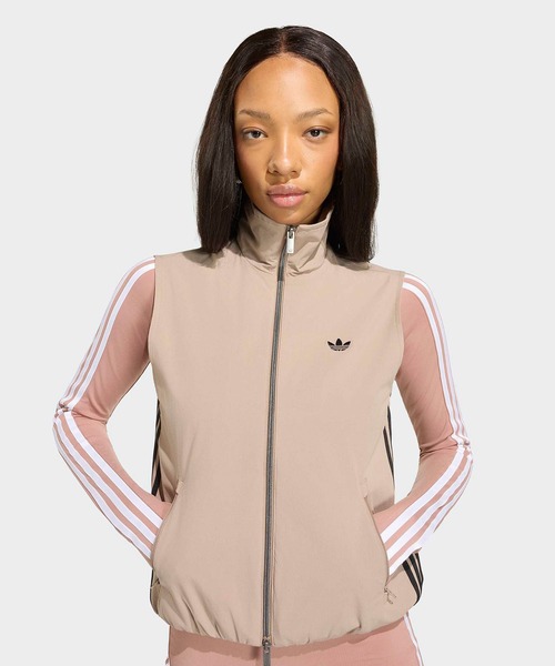 adidas（アディダス）の「adidas/アディダス ADILENIUM 5.0 SLEEVELESS TRACK TOP トラックトップ 2026年 夏 夏服 秋服（ベスト・レディース・ブラック/ブラウン・XS/S/M/L）」の20枚目の写真