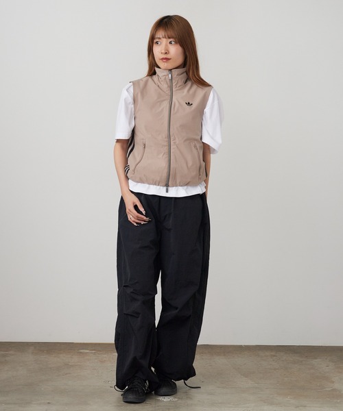 adidas（アディダス）の「adidas/アディダス ADILENIUM 5.0 SLEEVELESS TRACK TOP トラックトップ 2026年 夏 夏服 秋服（ベスト・レディース・ブラック/ブラウン・XS/S/M/L）」の22枚目の写真