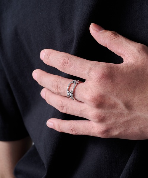 MAISON CLUB(メゾンクラブ)の「【MAISON CLUB】Cross Link Ring Silver925 KUN(リング・メンズ・シルバー・FREE)」の3枚目の写真
