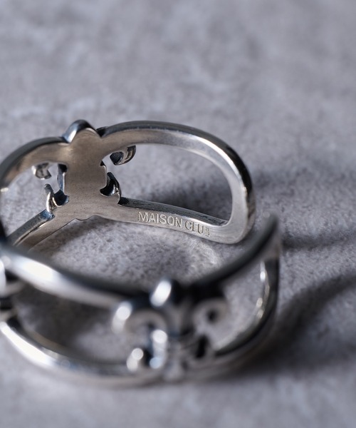 MAISON CLUB(メゾンクラブ)の「【MAISON CLUB】Cross Link Ring Silver925 KUN(リング・メンズ・シルバー・FREE)」の8枚目の写真