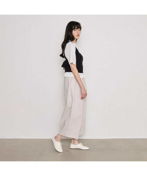 COMMON+HAUS(コモンハウス)の「コットンクロップドTシャツ(Tシャツ/カットソー・レディース・ホワイト/ブラウン・FREE)」の19枚目の写真