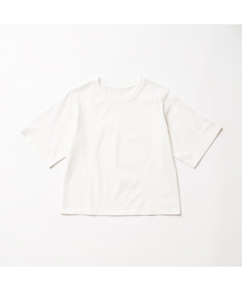 COMMON+HAUS(コモンハウス)の「コットンクロップドTシャツ(Tシャツ/カットソー・レディース・ホワイト/ブラウン・FREE)」の22枚目の写真