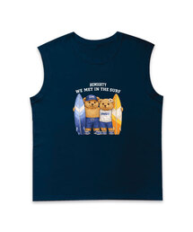 BEMIGHTY（ビーマイティー）の「カップルベアサーフオーバーサイズスリーブレスTシャツ（Tシャツ/カットソー）」