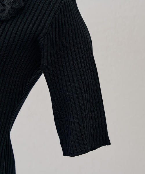 Another Branch olive des olive（アナザーブランチオリーブデオリーブ）の「レース付カーディガン（カーディガン/ボレロ・レディース・アイボリー/ブラック/グレー・FREE）」の10枚目の写真