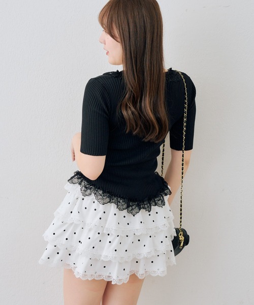 Another Branch olive des olive（アナザーブランチオリーブデオリーブ）の「レース付カーディガン（カーディガン/ボレロ・レディース・アイボリー/ブラック/グレー・FREE）」の19枚目の写真