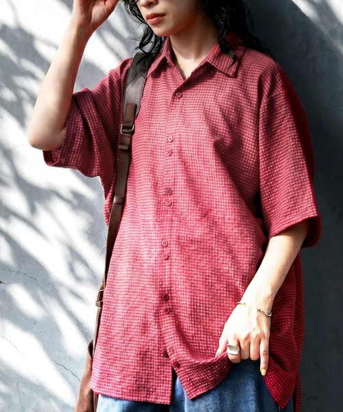 antiqua(アンティカ)の「チェック柄 シャツ(シャツ/ブラウス・レディース・レッド系その他/グレー系その他・P/R)」の13枚目の写真