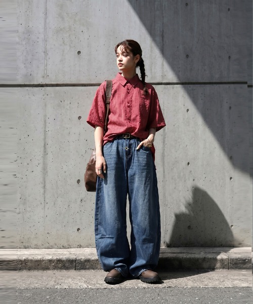 antiqua(アンティカ)の「チェック柄 シャツ(シャツ/ブラウス・レディース・レッド系その他/グレー系その他・P/R)」の15枚目の写真