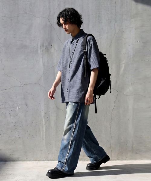 antiqua(アンティカ)の「チェック柄 シャツ(シャツ/ブラウス・レディース・レッド系その他/グレー系その他・P/R)」の8枚目の写真