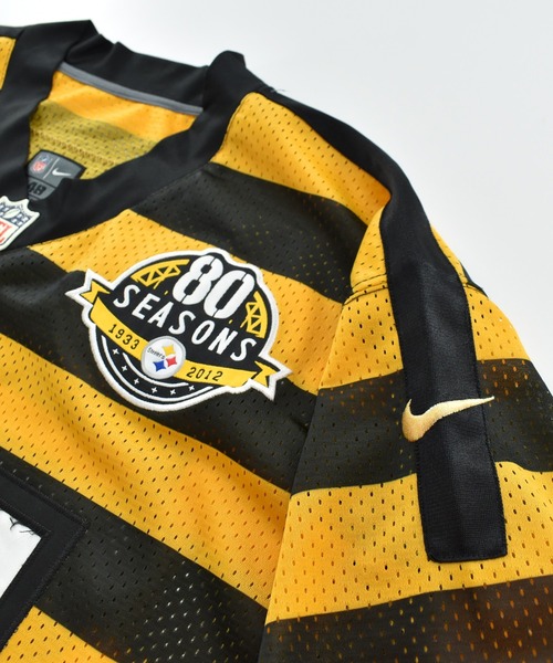 USED】NIKE “NFL Pittsburgh Steelers #63” ゲームシャツ（Tシャツ