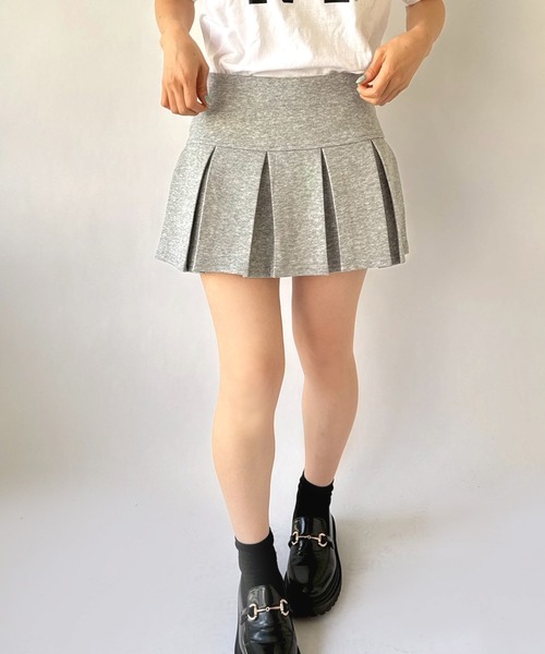 Port(ポート)の「【 New market 】 スウェット プリーツ スカート パンツ(スカート・レディース・グレー/ブラック・S/M)」の20枚目の写真
