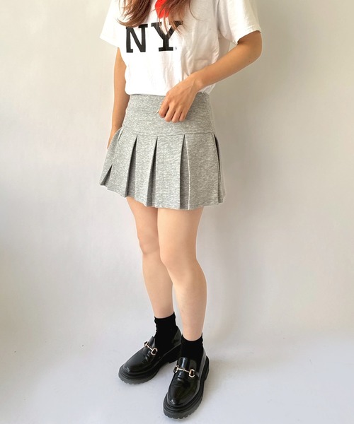Port(ポート)の「【 New market 】 スウェット プリーツ スカート パンツ(スカート・レディース・グレー/ブラック・S/M)」の19枚目の写真