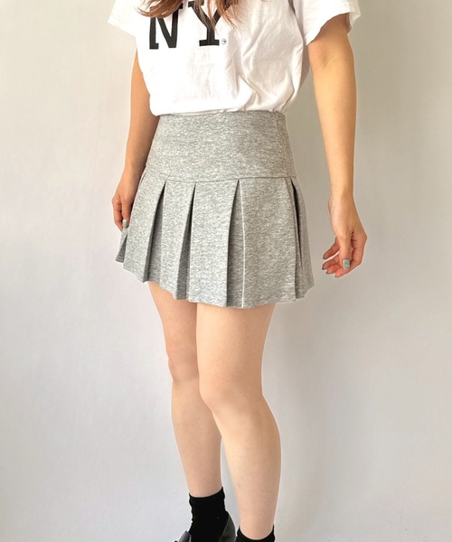 Port(ポート)の「【 New market 】 スウェット プリーツ スカート パンツ(スカート・レディース・グレー/ブラック・S/M)」の17枚目の写真