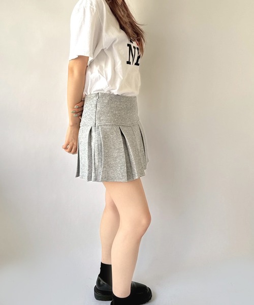 Port(ポート)の「【 New market 】 スウェット プリーツ スカート パンツ(スカート・レディース・グレー/ブラック・S/M)」の14枚目の写真