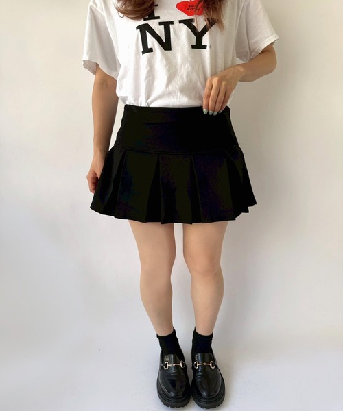 Port(ポート)の「【 New market 】 スウェット プリーツ スカート パンツ(スカート・レディース・グレー/ブラック・S/M)」の12枚目の写真