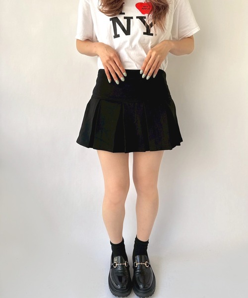 Port(ポート)の「【 New market 】 スウェット プリーツ スカート パンツ(スカート・レディース・グレー/ブラック・S/M)」の11枚目の写真