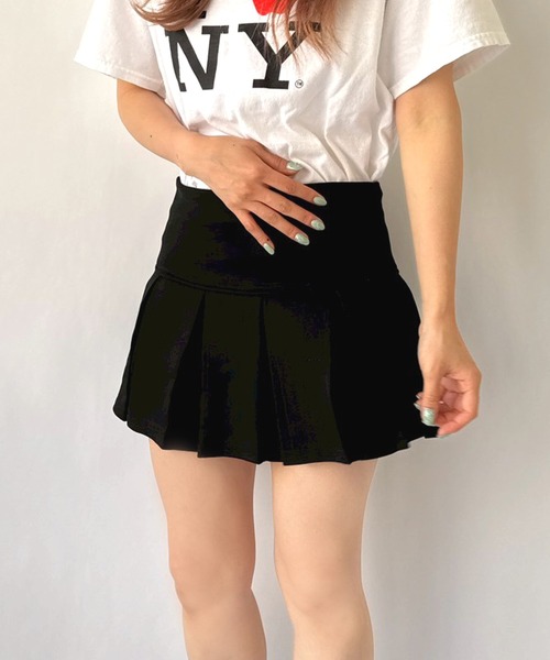 Port(ポート)の「【 New market 】 スウェット プリーツ スカート パンツ(スカート・レディース・グレー/ブラック・S/M)」の10枚目の写真