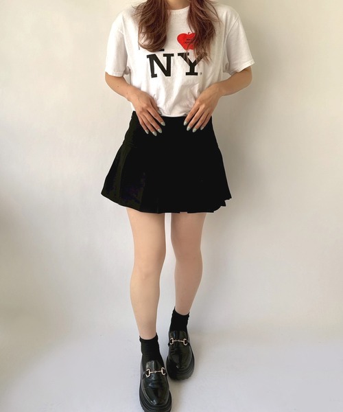 Port(ポート)の「【 New market 】 スウェット プリーツ スカート パンツ(スカート・レディース・グレー/ブラック・S/M)」の4枚目の写真