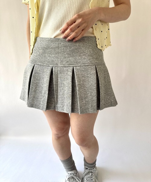 Port(ポート)の「【 New market 】 スウェット プリーツ スカート パンツ(スカート・レディース・グレー/ブラック・S/M)」の13枚目の写真