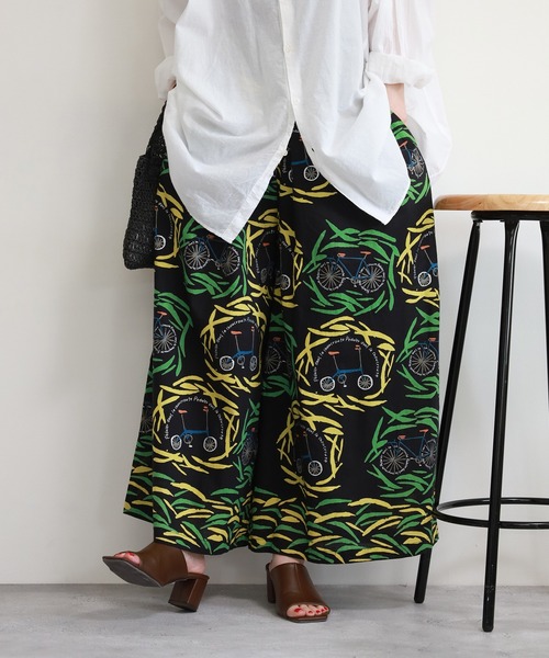 KILKI（キルキー）の「kilki 総柄ワイドパンツ（その他パンツ・レディース・ブラック系その他/ホワイト系その他・FREE）」の4枚目の写真