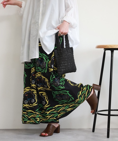 KILKI（キルキー）の「kilki 総柄ワイドパンツ（その他パンツ・レディース・ブラック系その他/ホワイト系その他・FREE）」の5枚目の写真