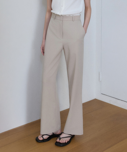 OURHOPE(アワーホープ)の「エッセンシャルセミワイドスラックス - ベージュ(スラックス・レディース・Beige・3(L)/2(M)/1(S))」の2枚目の写真