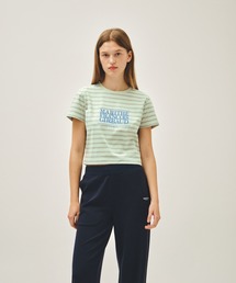 MARITHE + FRANCOIS GIRBAUD（マリテフランソワジルボー）の「W CLASSIC LOGO CROP TEE（Tシャツ/カットソー）」