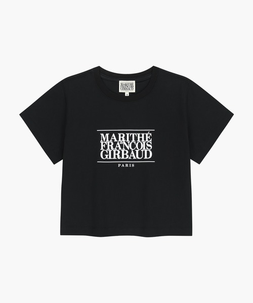 MARITHE + FRANCOIS GIRBAUD(マリテフランソワジルボー)の「W CLASSIC LOGO CROP TEE(Tシャツ/カットソー・レディース・ホワイト/ブラック/ライトグリーン/アイボリー/ライトピンク/チャコール/ダークネイビー・SMALL/MEDIUM)」の14枚目の写真