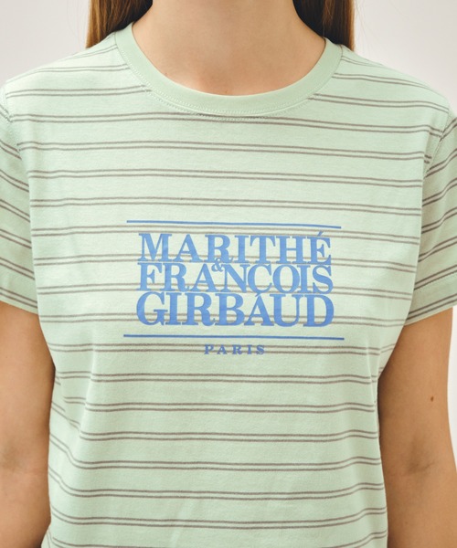 MARITHE + FRANCOIS GIRBAUD(マリテフランソワジルボー)の「W CLASSIC LOGO CROP TEE(Tシャツ/カットソー・レディース・ホワイト/ブラック/ライトグリーン/アイボリー/ライトピンク/チャコール/ダークネイビー・SMALL/MEDIUM)」の12枚目の写真